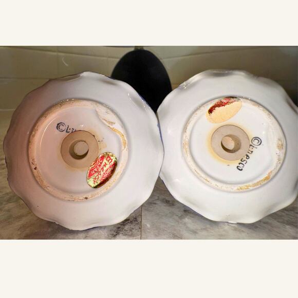 Vintage Inarco Japan Blue Bird Salt & Pepper Shakers | 1960s Ceramic Set - Picture 7 of 8